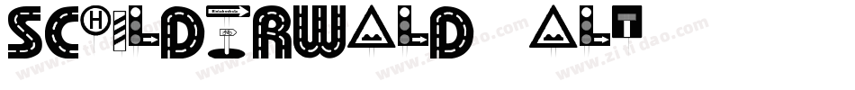 Schilderwald alt字体转换